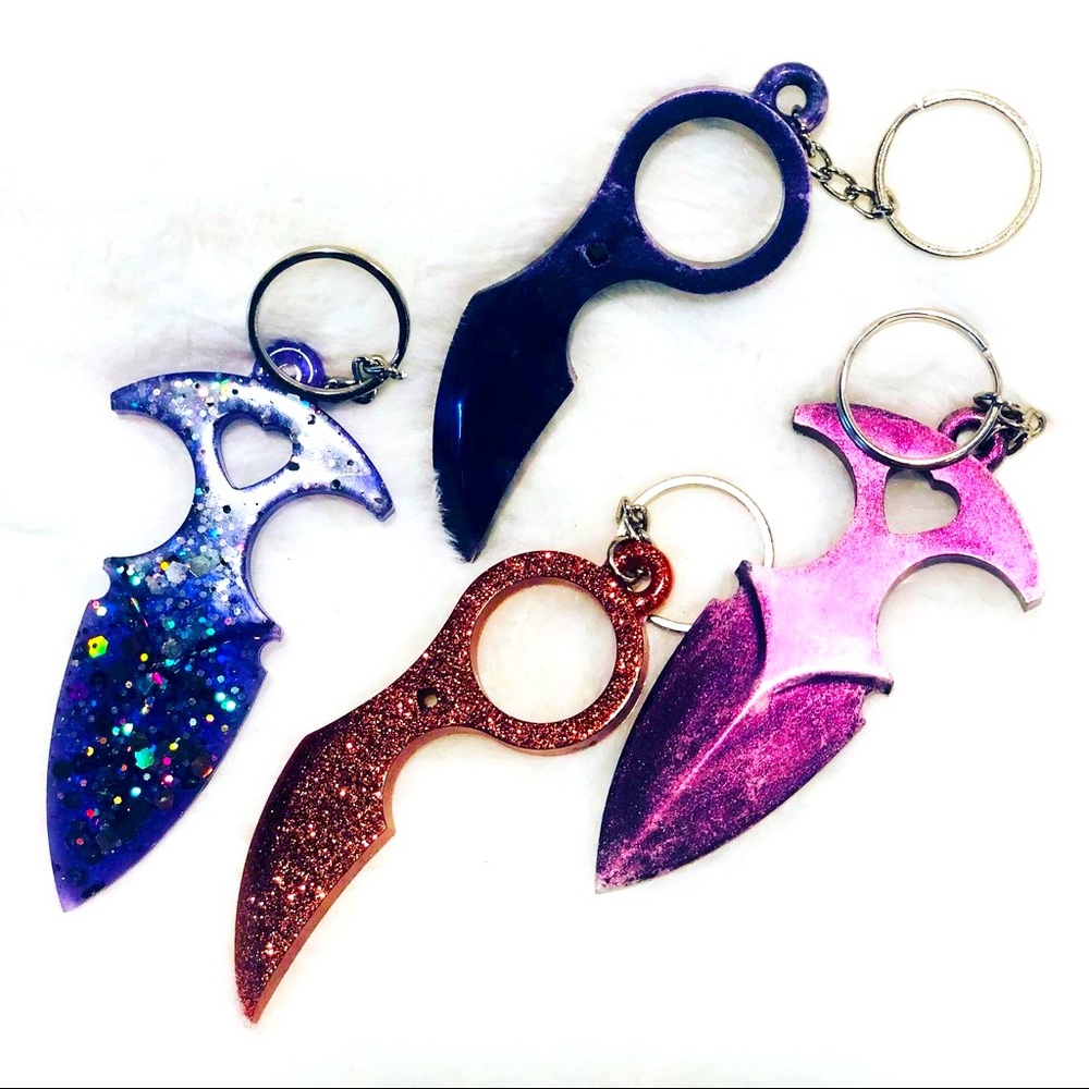 Resin/epoxy keychain, multipurpose